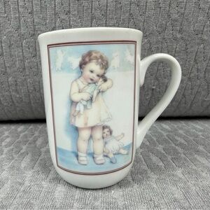 Vintage Bessie Pease Gutmann Love is Blind Mug with Doll Illustration
